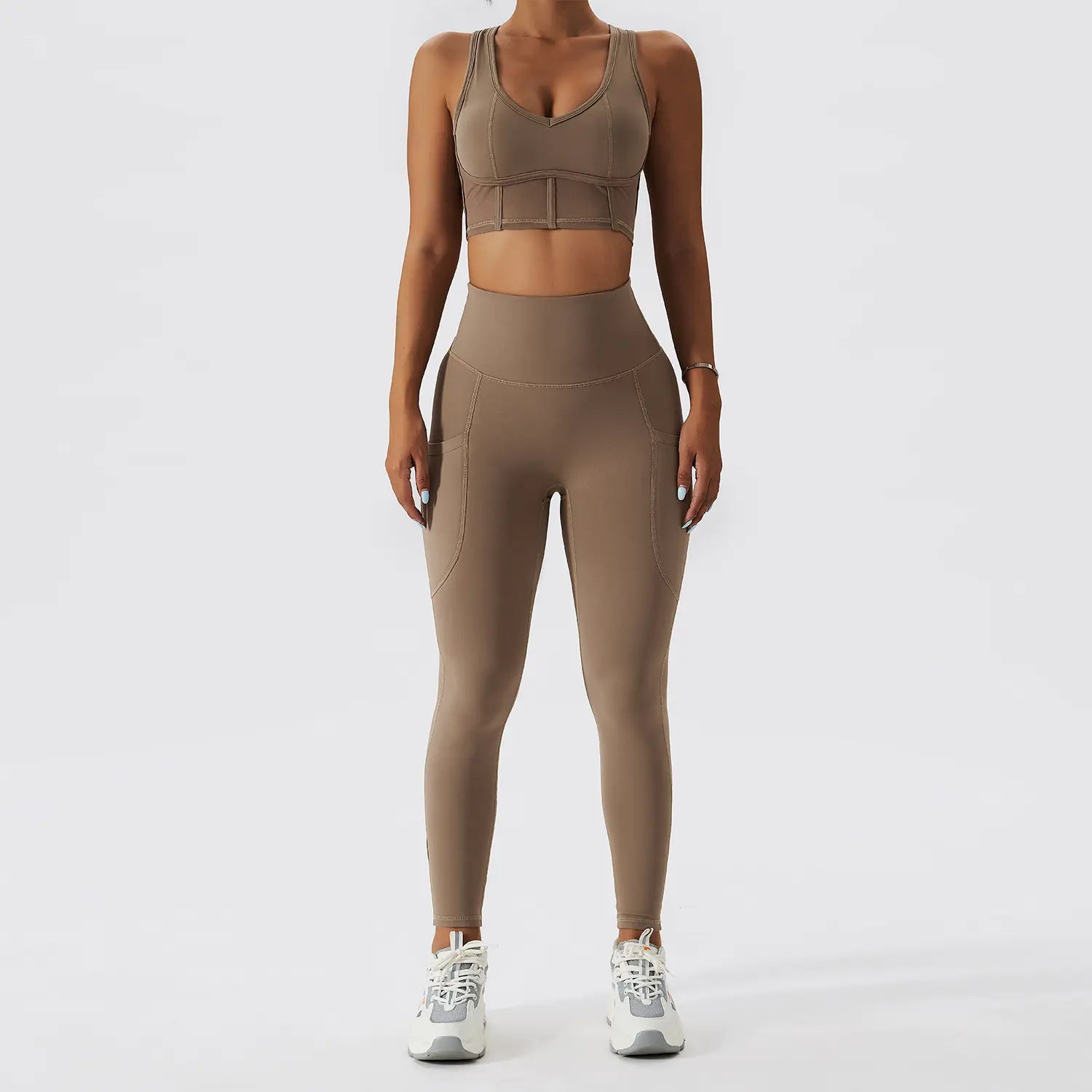 Chic Women's Nude Fitness Set