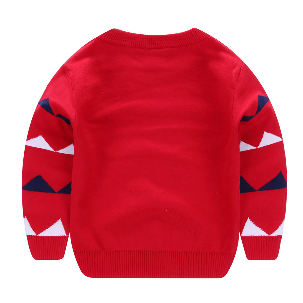 Boys' Versatile Dinosaur Sweater