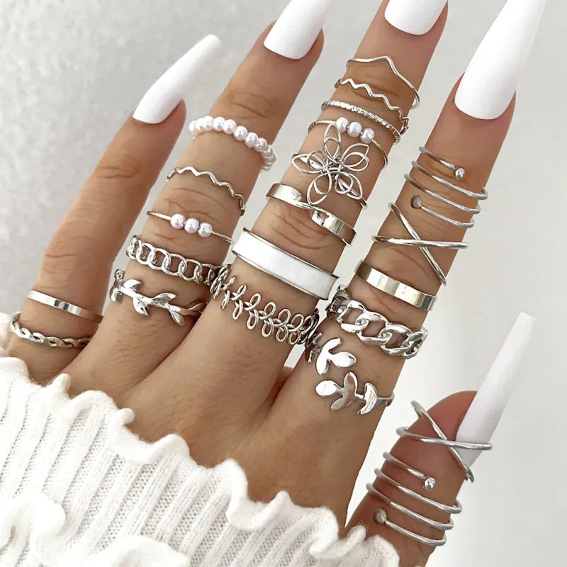 Chic Enamel Knuckle Ring Collection
