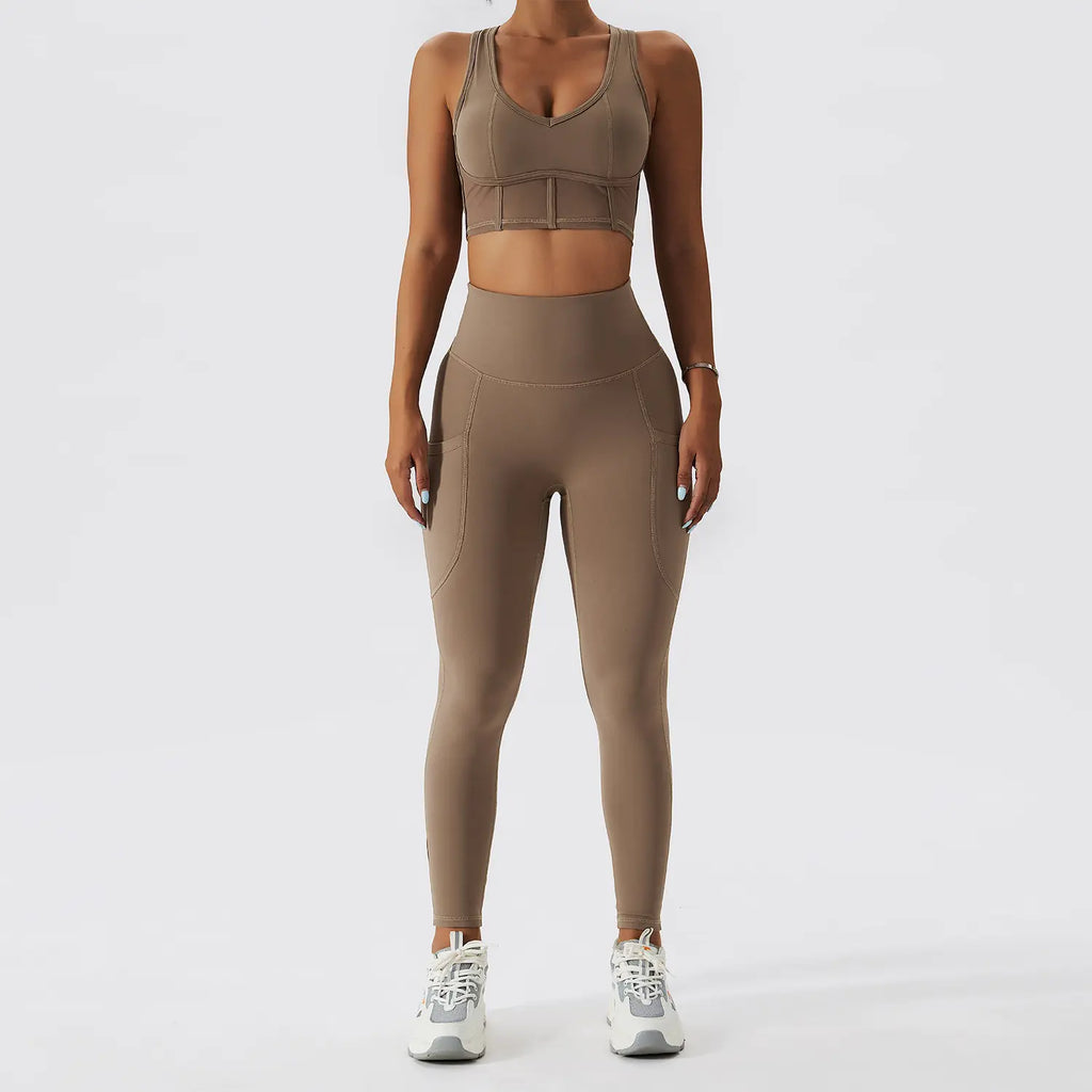 Chic Women's Nude Fitness Set