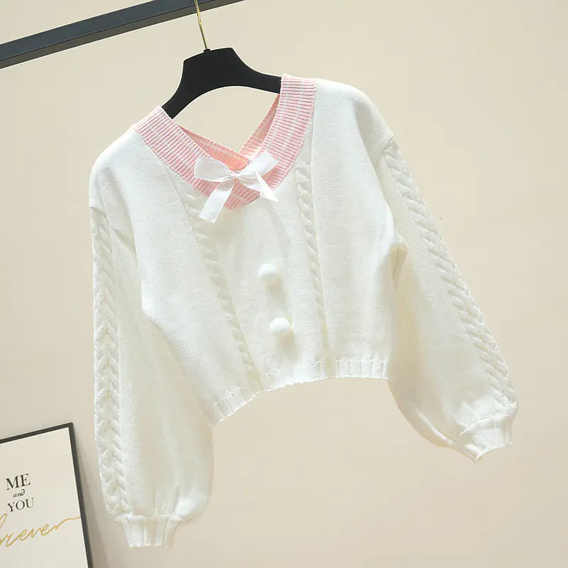 2023 Chic Petite V-Neck Sweater
