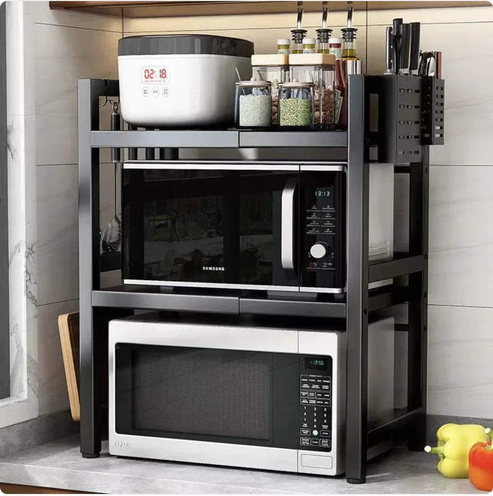 Extendable Kitchen Microwave Shelf