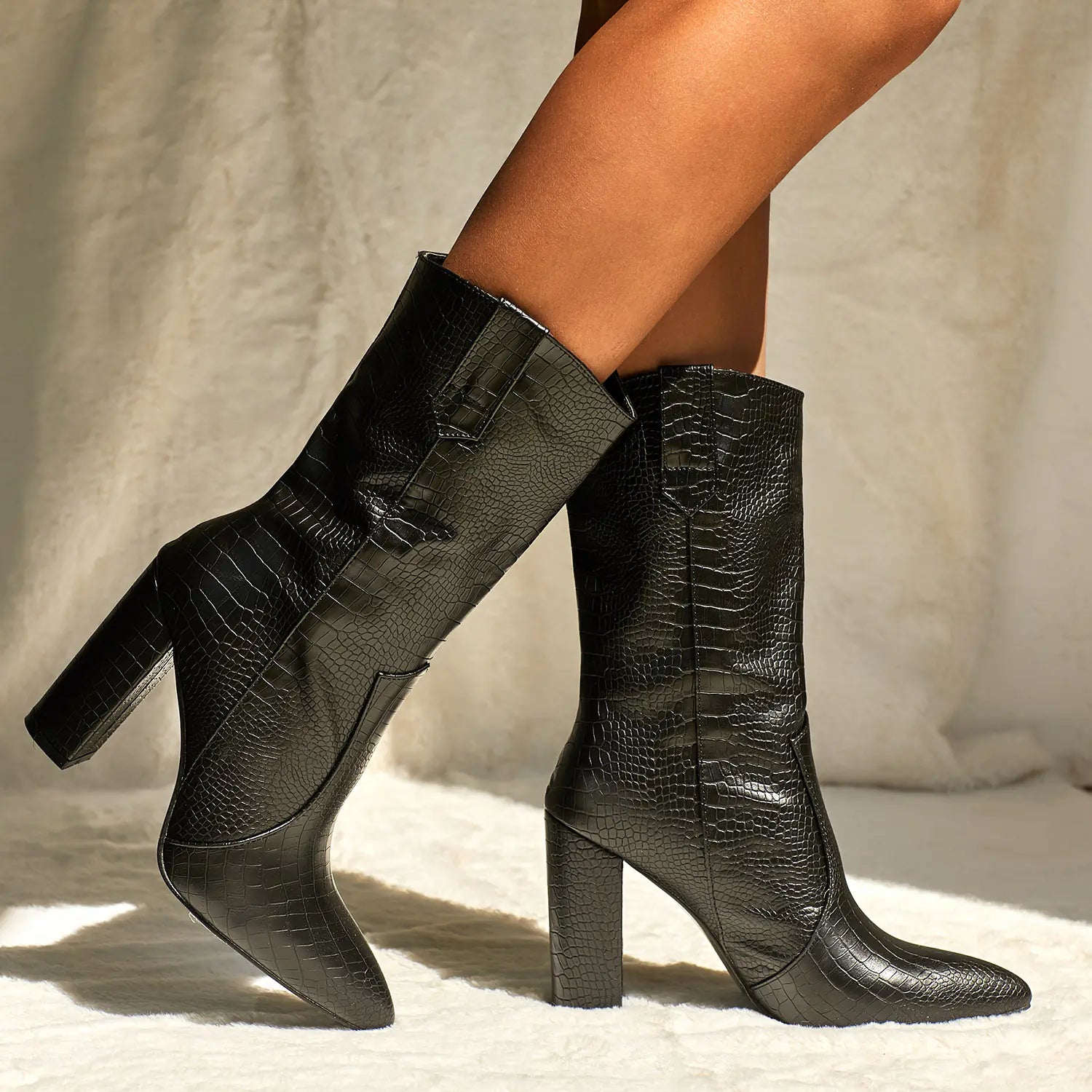 Chic Fall/Winter High Heel Martin Boots for Women
