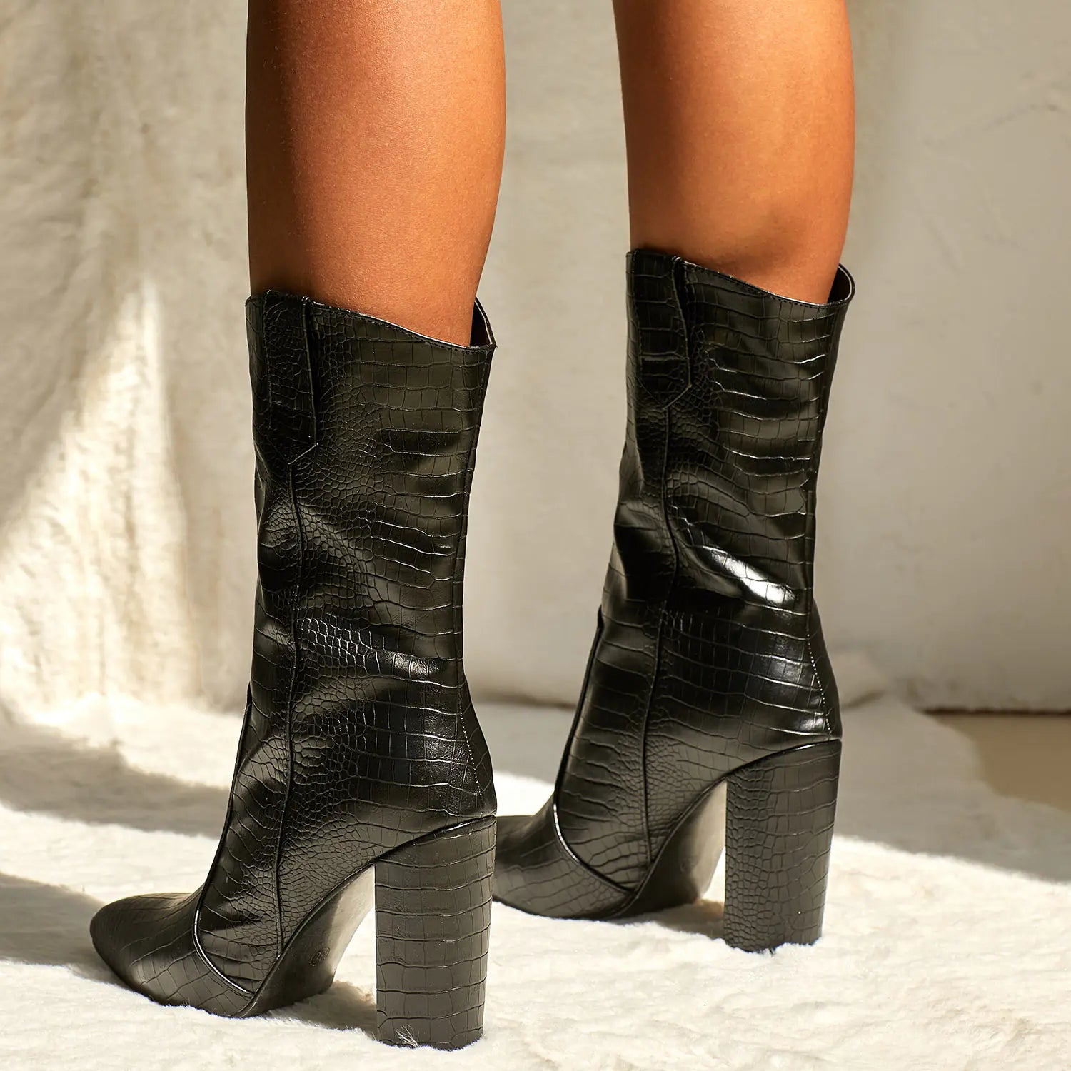 Chic Fall/Winter High Heel Martin Boots for Women