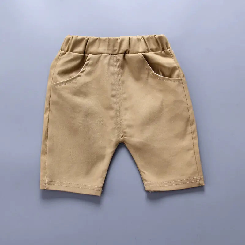 Boys' Summer Cotton Tee & Shorts Set